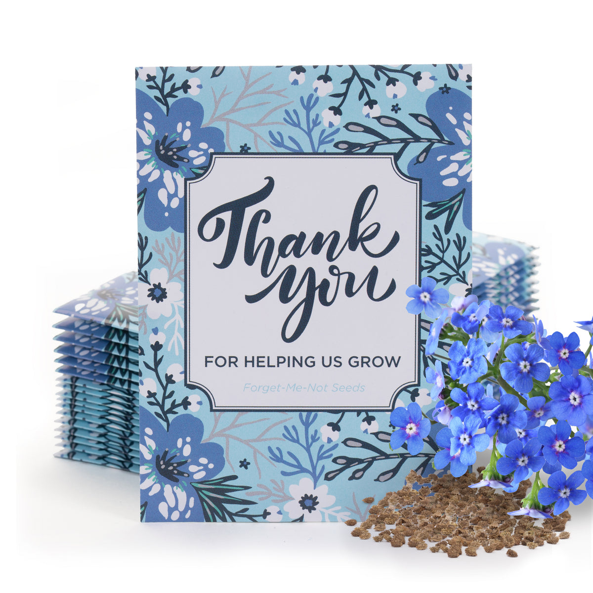 Help Us Grow Forget Me Not flower seeds