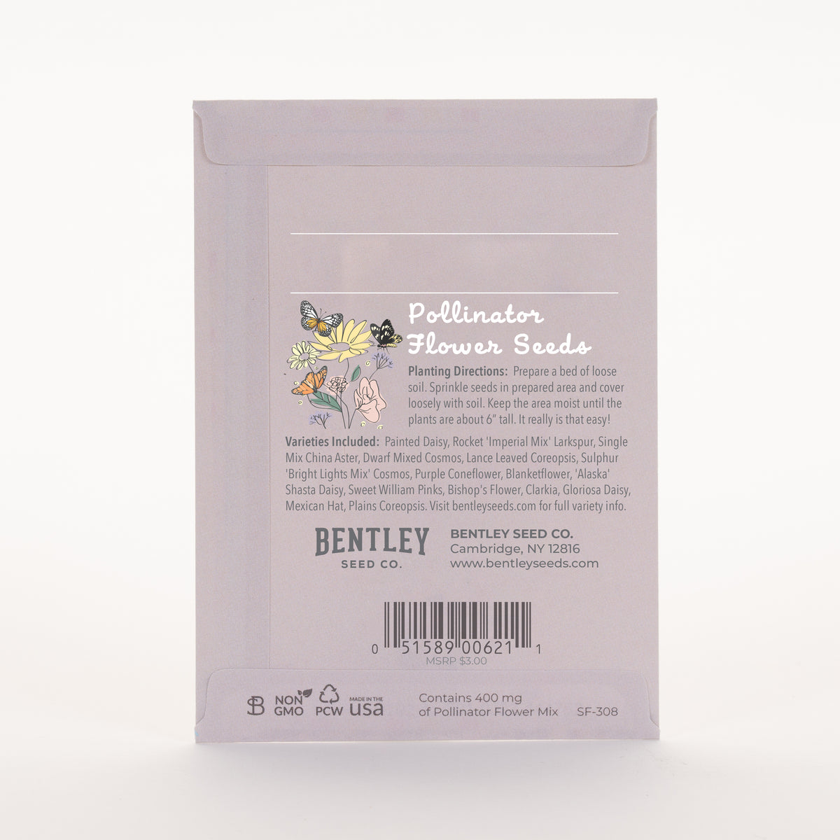 Thank You Butterfly seed packet
