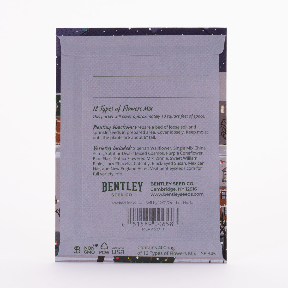 Twas the Night Before Christmas Gift Tag Card seed packet