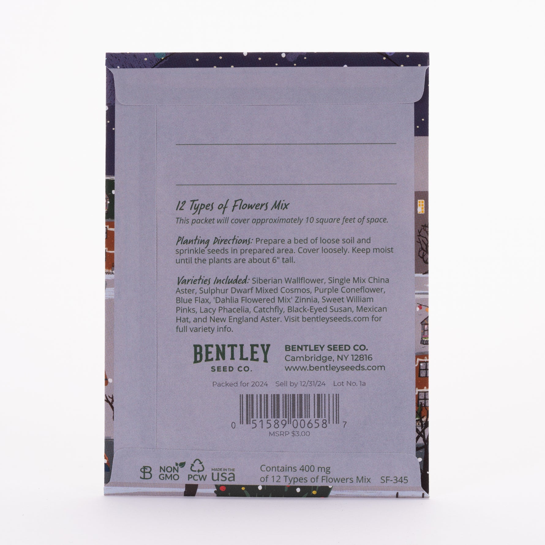 Twas the Night Before Christmas Gift Tag Card seed packet