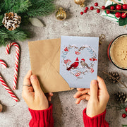 40 Piece Holiday Christmas Seed Packet Wreath flower seeds