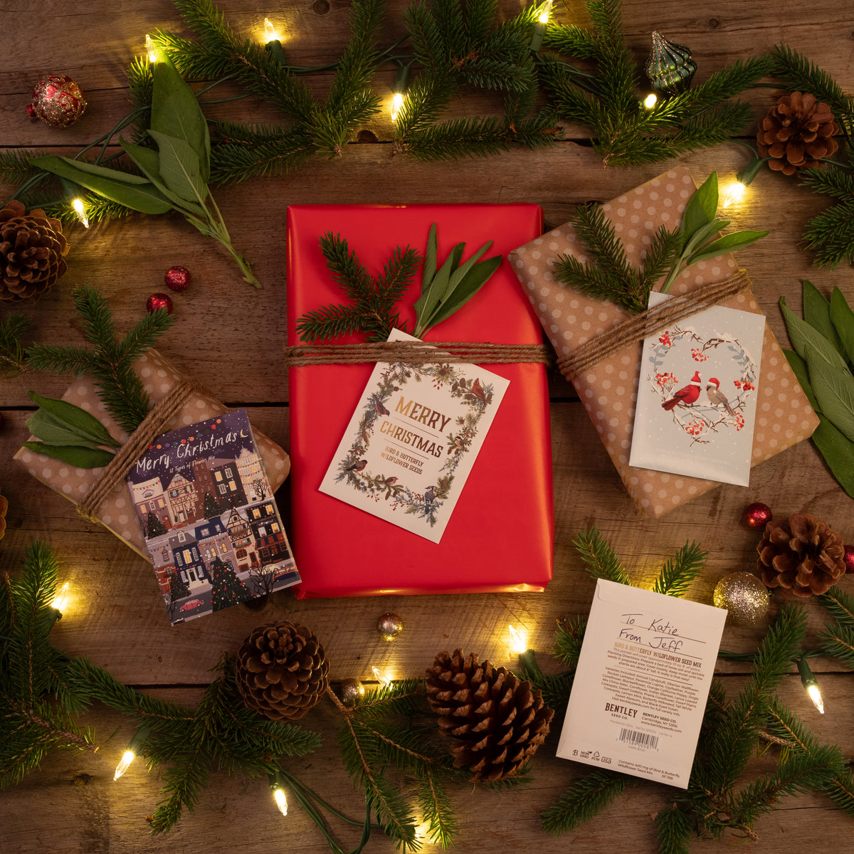 Twas the Night Before Christmas Gift Tag Card seed packet