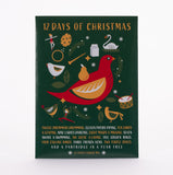 12 Days of Christmas Gift Tag Card - 12 Types of Flowers Mix Seed Packets