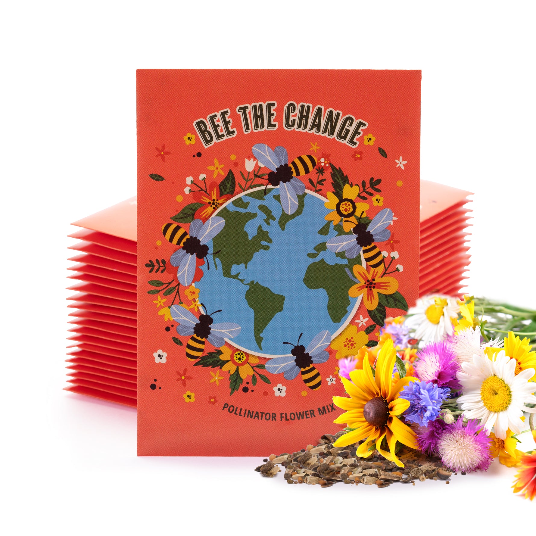 seeds of change garden seeds Bee The Change - Pollinator Flower Mix Seed Packets
