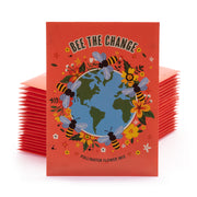 250 Piece Pollinator Favor Seed Packet Retail POS Corrugated Display seed packet