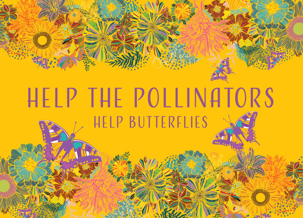 Help The Pollinators Help Butterflies - Pollinator Flower Mix Seed Packets