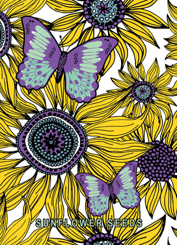 Sunflower Purple Butterfly - Mammoth Sunflower Seed Packets