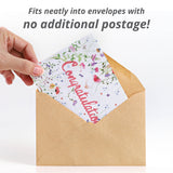 Send in an envelope - no additional postage needed! Congratulations Celebration - Wildflower Mix Seed Packets - Bentley Seeds