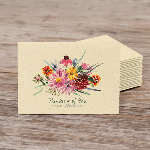 Thinking of You Bouquet - Wildflower Mix Seed Packets - Bentley Seeds