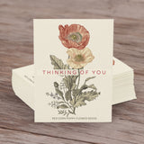 Thinking of You Classic Vintage Art - Corn Poppy Seed Packets Cards - Bentley Seeds