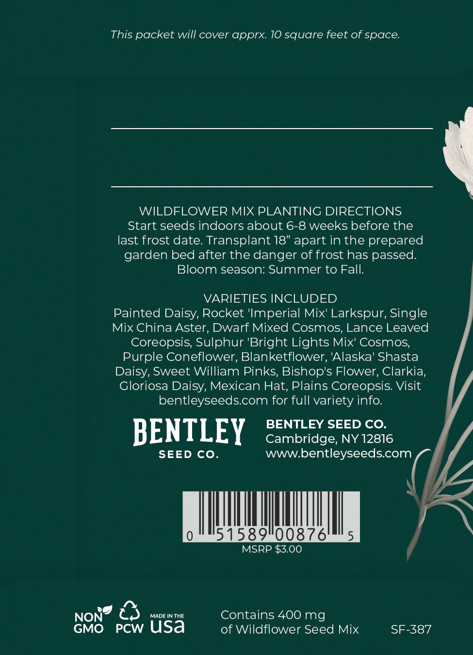 Bentley Seeds Wildflower Mix - Thumbnail 3