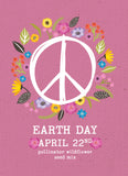 Earth Day Peace and Flowers - Wildflower Mix Seed Packets - Bentley Seed