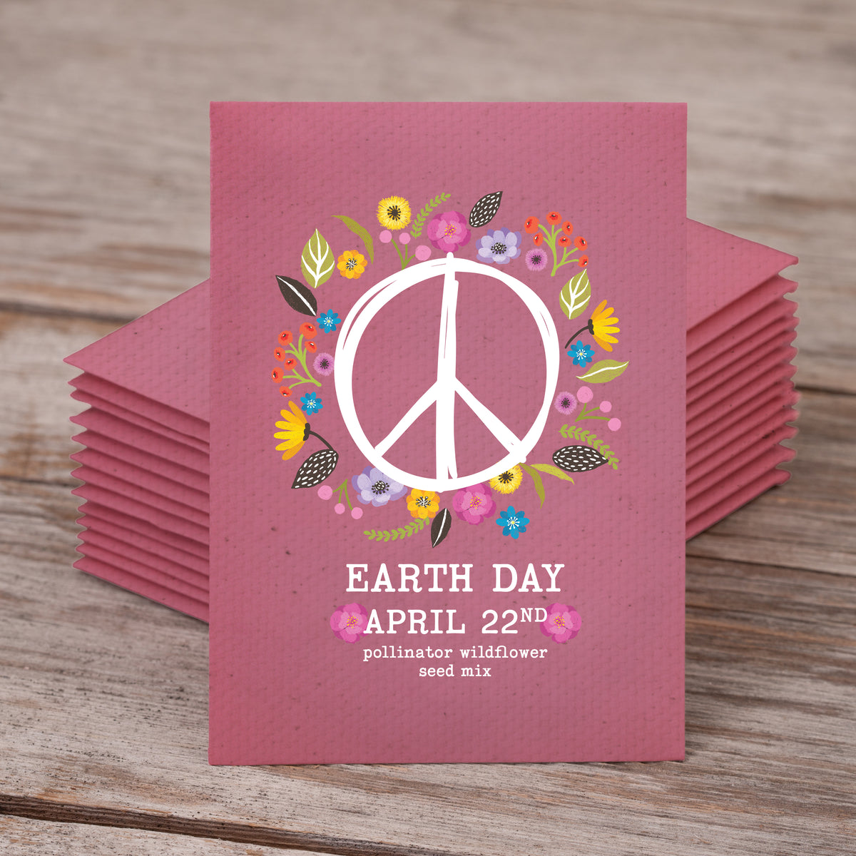 250 Piece Earth Day Favor Seed Packet Retail POS Corrugated Display seed packet