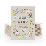 Bee Kind Help Pollinators Kraft Bee - Flower Mix Seed Packets