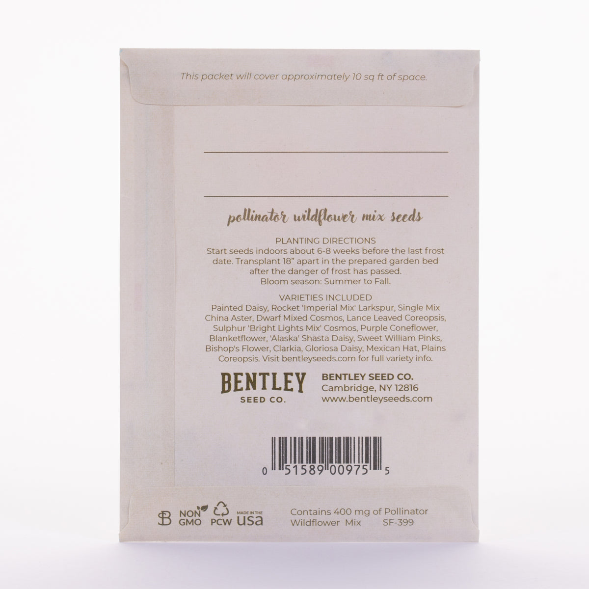 Faith Hope Love seed packet