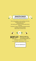 Back Side Image of Hello Baby Bee Daisy Seed Packets