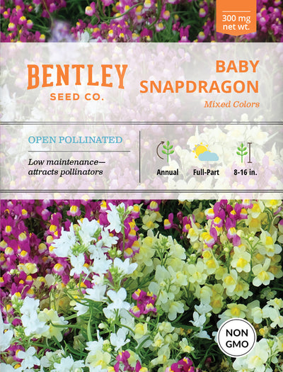 Baby Snapdragon seed packet