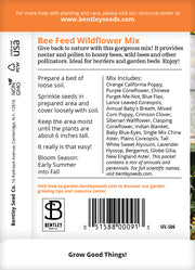 Wildflower, Bee Feed Wildflower Mix Seed Packets garden seeds