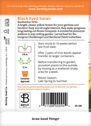 Black-Eyed Susan Seed Packets seed packet