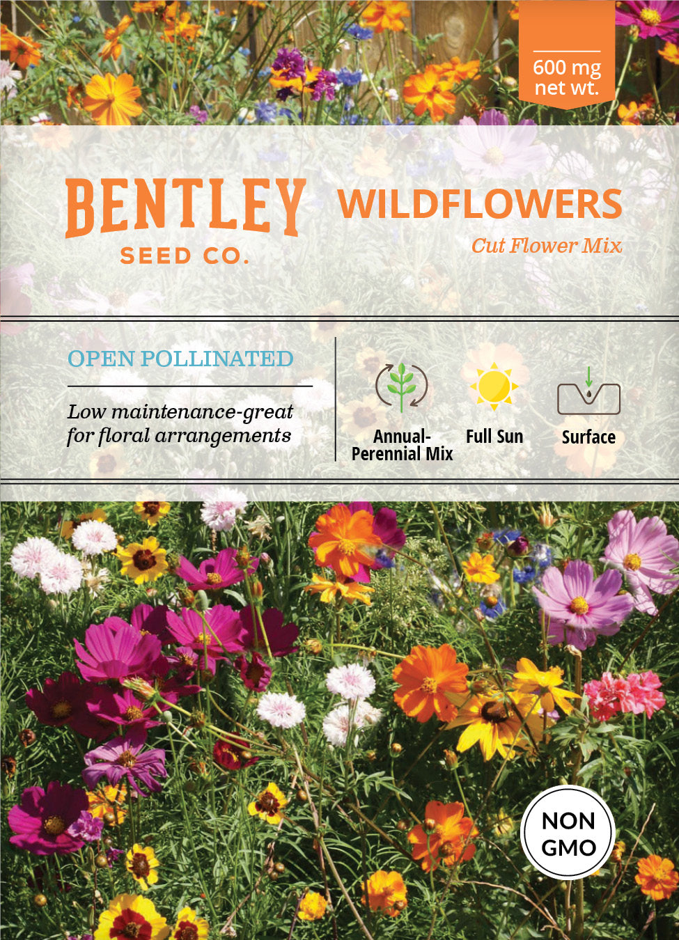 Wildflower, Cut Flower Wildflower Mix Seed Packets Bentley Seeds