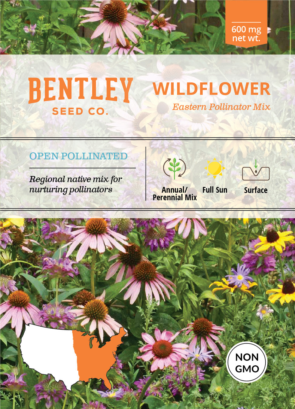 Wildflower, Eastern Pollinator Wildflower Mix Seed Packets