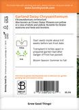 Garland Chrysanthemum Seed Packets