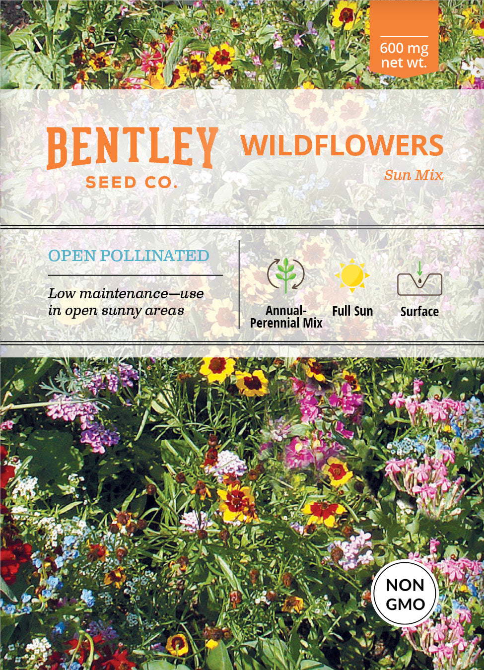 Wildflower, Sunny Wildflower Mix Seed Packets seed packet
