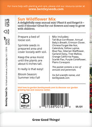 Wildflower, Sunny Wildflower Mix Seed Packets seed packet