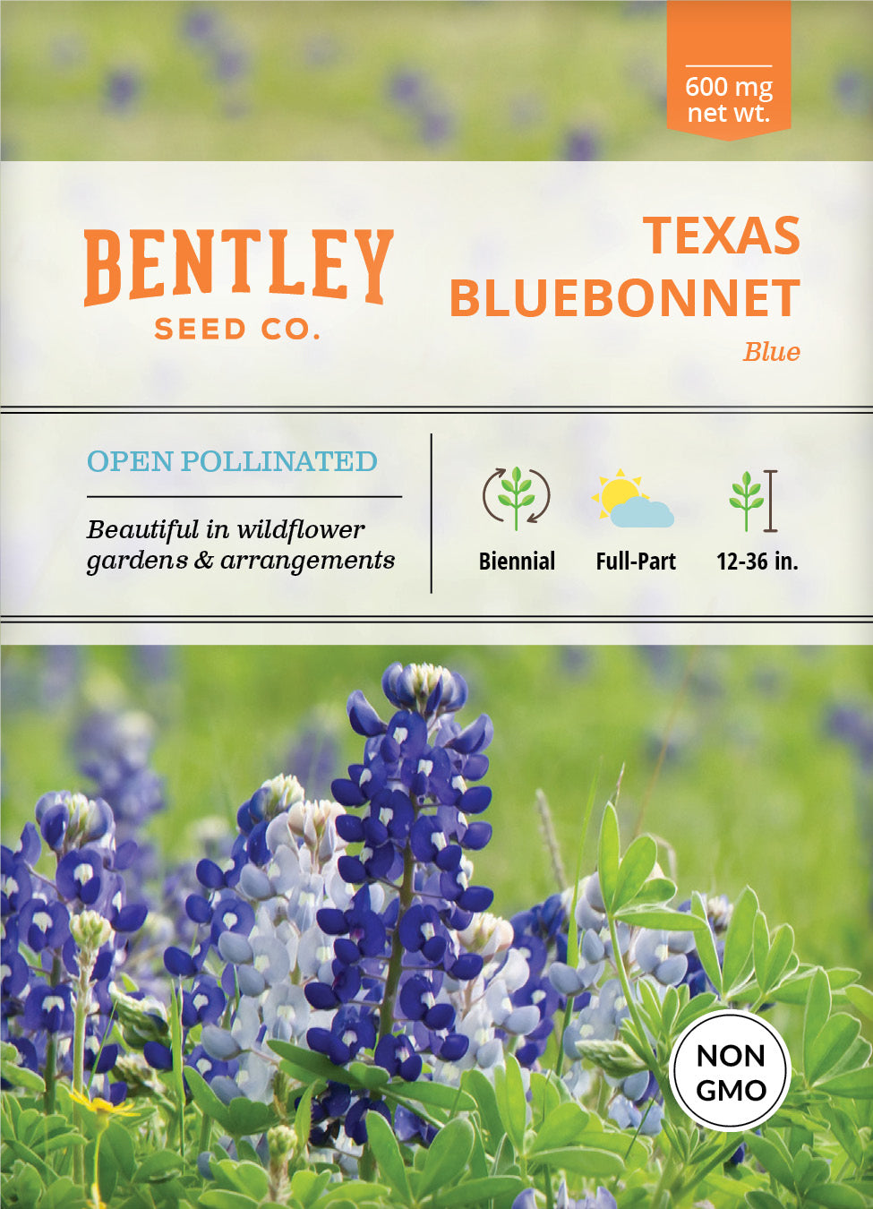 Texas Bluebonnet Seed Packets seed packet