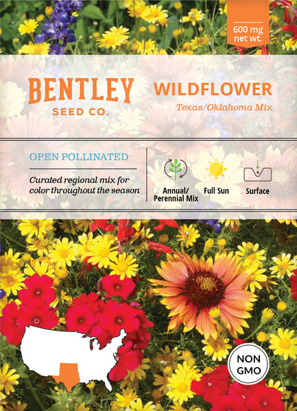 Texas Oklahoma Wildflower Mix Seed Packets