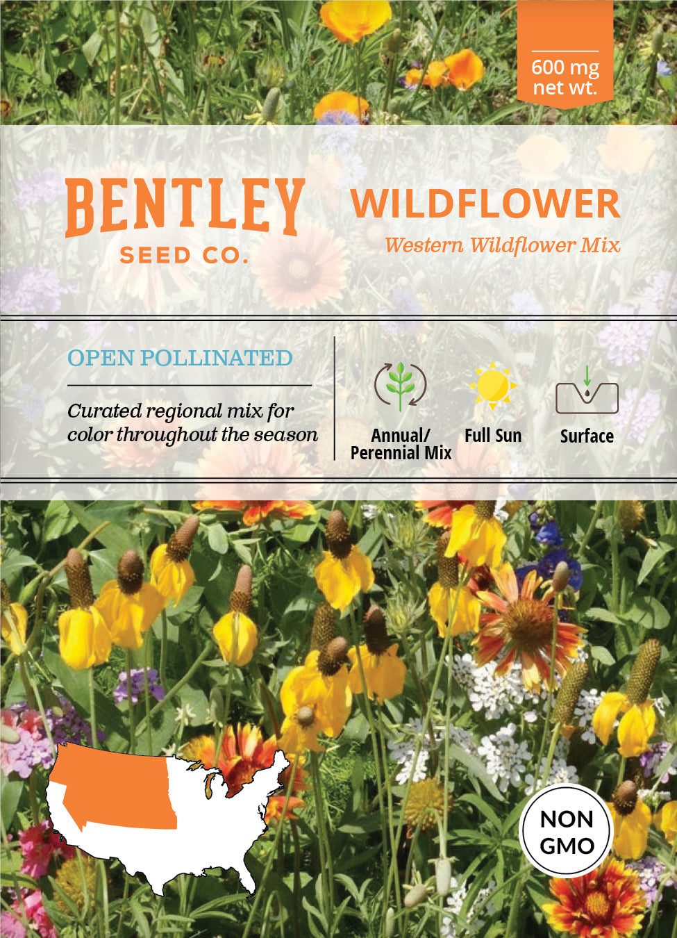 Wildflower, Western Wildflower Mix Seed Packets