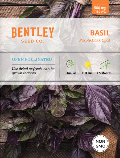 Basil, Purple Opal Seed Packets flower seeds