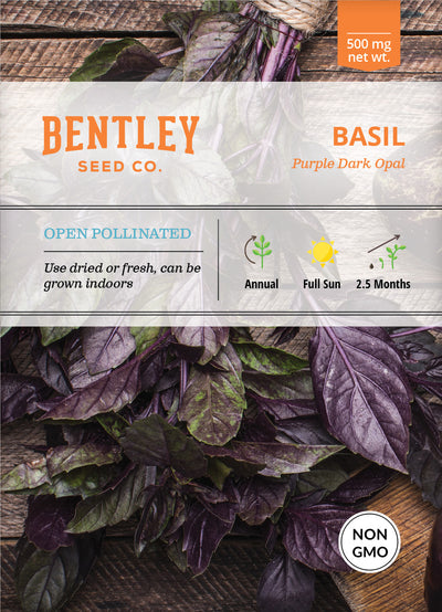 Basil, Purple Opal Seed Packets flower seeds