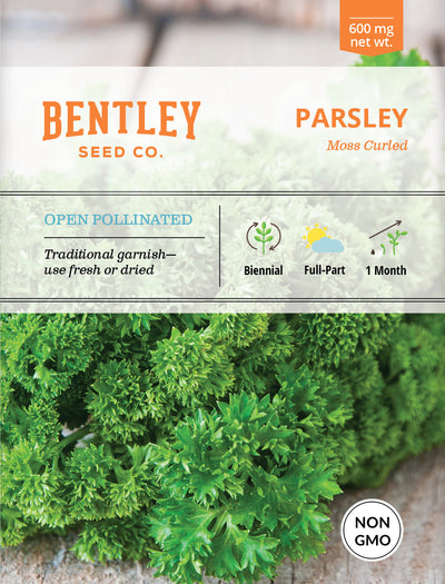 Parsley, Moss Curled Seed Packets flower seeds