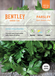 Parsley, Plain Italian Seed Packets seed packet