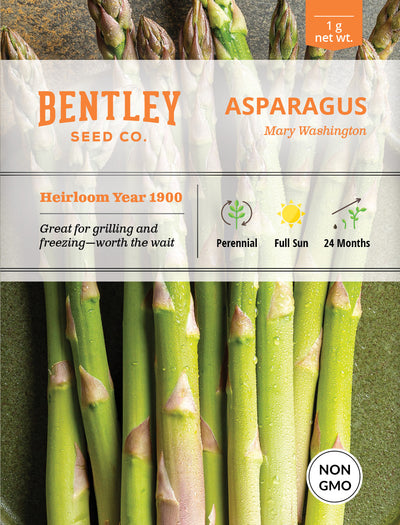 Asparagus, Mary Washington Seed Packets garden seeds