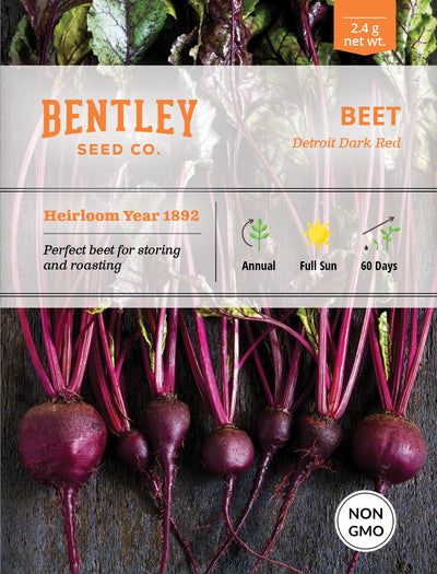 Beets, Detroit Dark Red Seed Packets seed packet