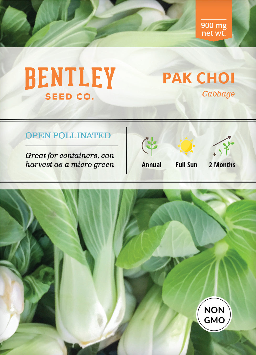 Cabbage, Pak Choi Seed Packets seed packet