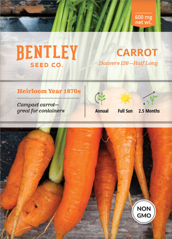 Carrot, Danvers Half Long Seed Packets