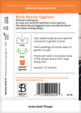 Eggplant, Black Beauty Seed Seed Packets
