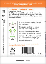 Fennel, Florence Seed Packets garden seeds