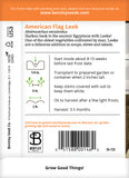 Leeks, American Flag Seed Packets