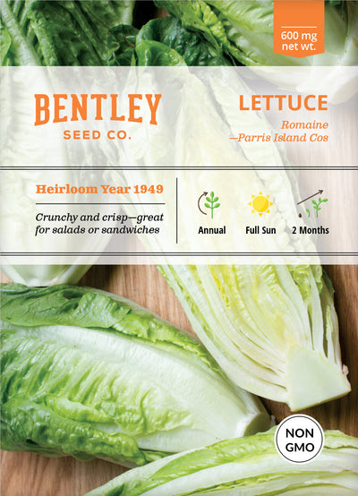 Lettuce, Parris Island Romaine Seed Packets garden seeds
