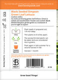 Lettuce, Simpson's Curled Seed Packets