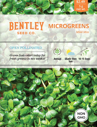 Microgreens, Mild Mix Seed Packets garden seeds