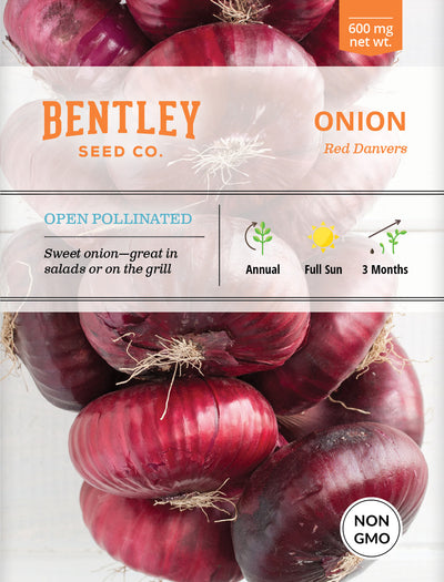 Onion, Red Danvers Seed Packets flower seeds