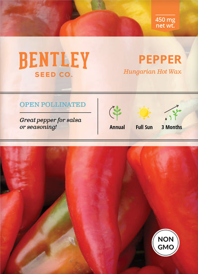 Pepper, Hungarian Hot Wax Seed Packets seed packet