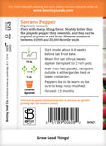 Pepper, Serrano Seed Packets