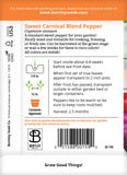 Sweet Carnival Blend Pepper Seeds - Bentley Seeds
