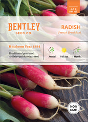 Radish, French Breakfast Seed Packets seed packet